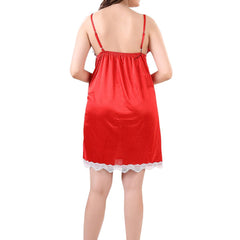 Be You V Neck Lace Up Details Satin Nightdress With Robe