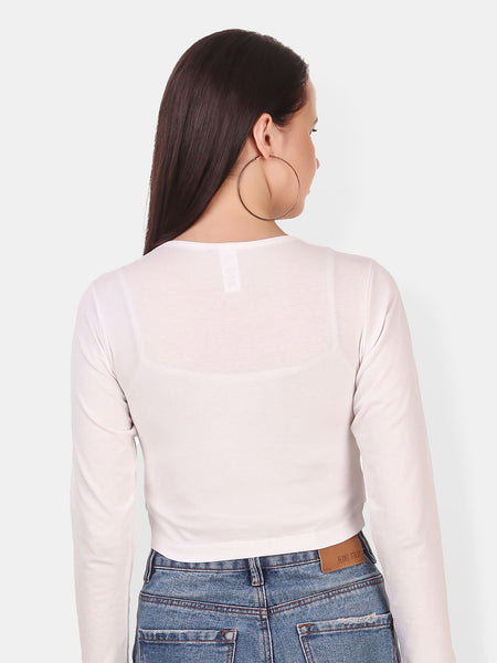 Be You Twisted Cotton Crop Top