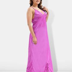 Be You 6 Pieces Satin Maxi Nightdress Set With Robe And Lingerie Set