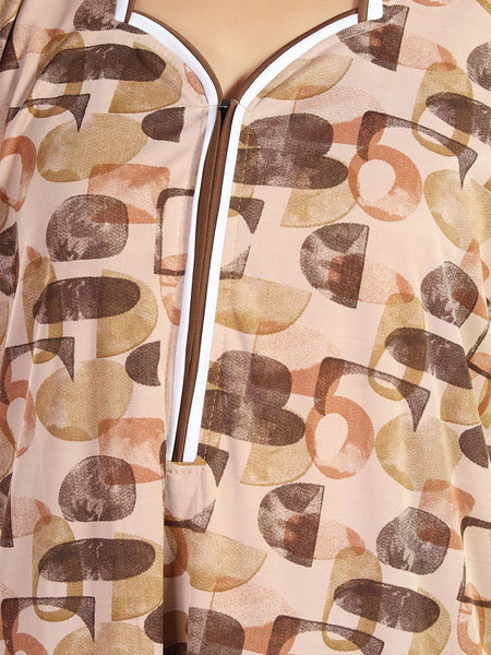 Be You Printed Satin Maxi Nightdress