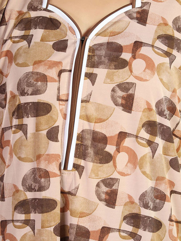 Be You Printed Satin Maxi Nightdress