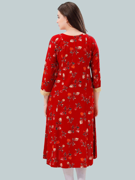 Be You Floral Printed Maternity Kurta
