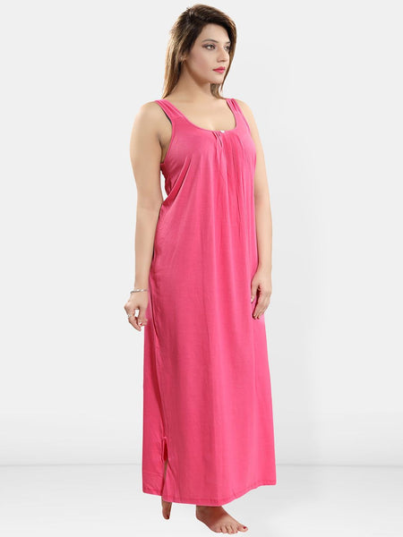 Be You Sleeveless Cotton Midi Nightdress
