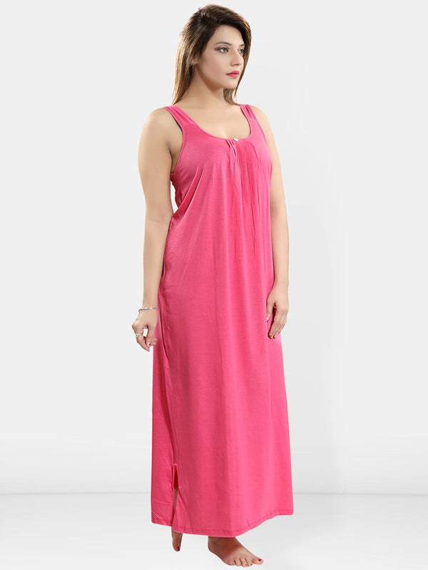 Be You Sleeveless Cotton Midi Nightdress