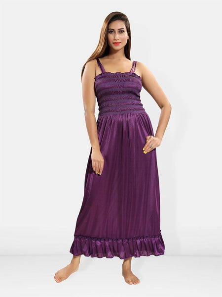 Be You Self Design Shoulder Strap Nightdress