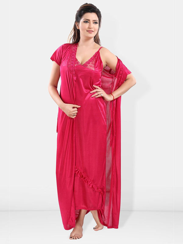 Be You Satin Maxi Nightdress With Robe