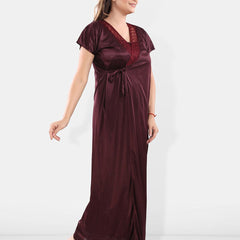 Be You Satin Maxi Nightdress With Robe