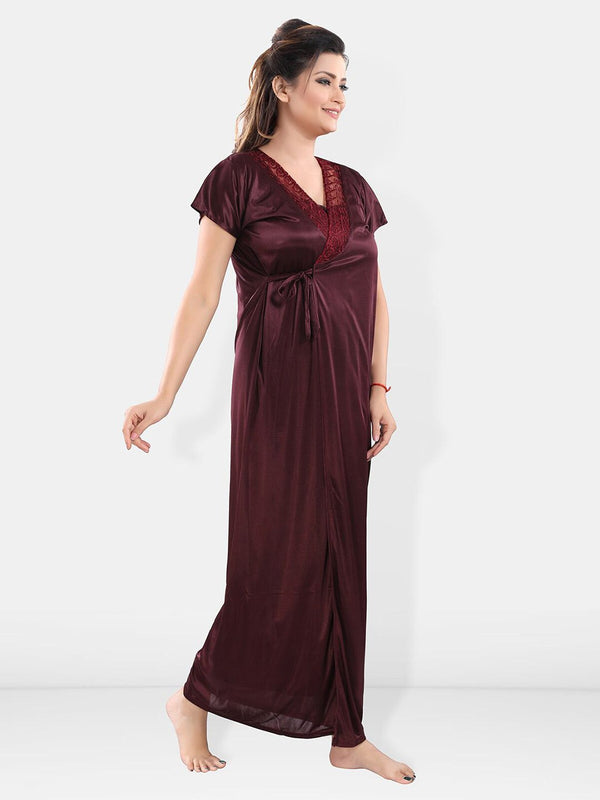 Be You Satin Maxi Nightdress With Robe