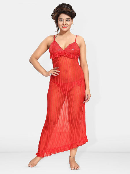 Be You Self Design Net Baby Doll With Brief