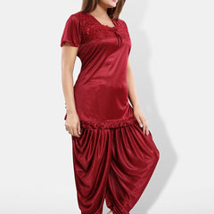 Be You Square Neck Satin Night suit