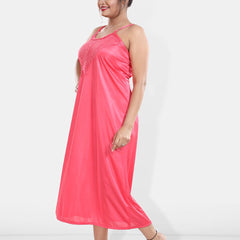 Be You Maxi Satin Wrap Nightdress With Robe