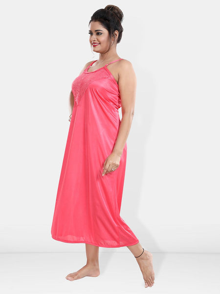 Be You Maxi Satin Wrap Nightdress With Robe