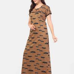 Be You Abstract Printed Maternity Nightdress