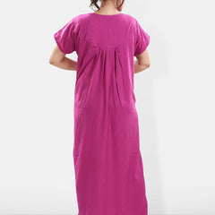 Be You Floral Embroidered Maxi Nightdress