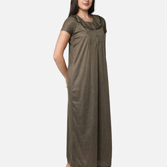 Be You Striped Maternity & Feeding Maxi Nightdress