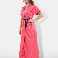 Be You Satin Maxi Wrap Nightdress With Robe