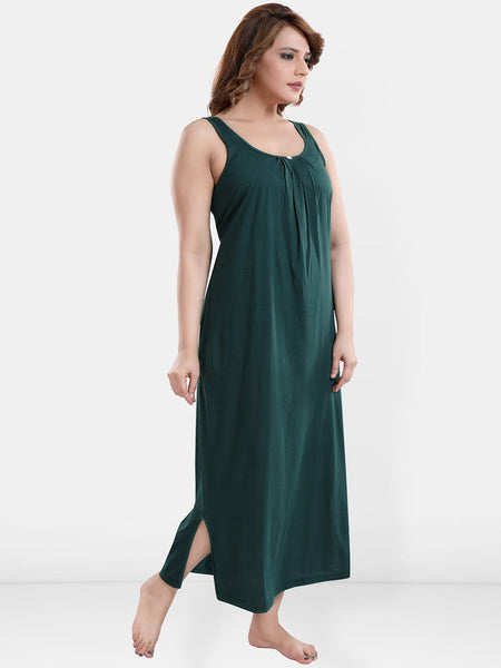 Be You Sleeveless Cotton Maxi Nightdress