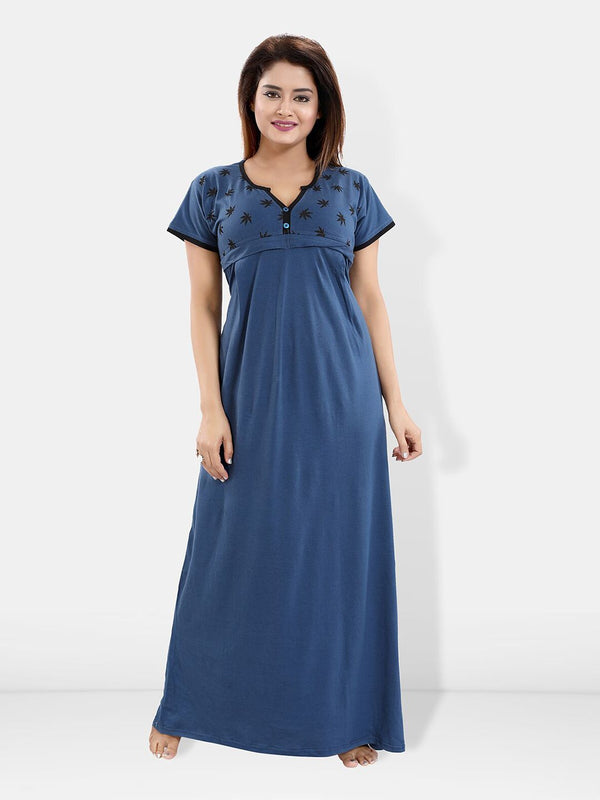 Be You Printed Maternity Maxi Nightdress