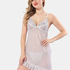 Be You Self Design Shoulder Strap Baby Doll With Brief