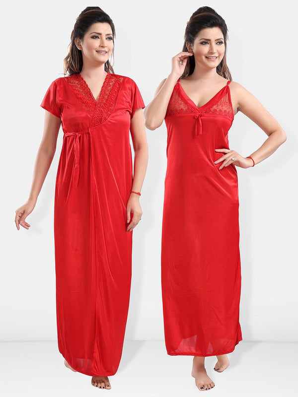 Be You Satin Maxi Nightdress With Robe
