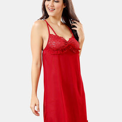 Be You Shoulder Straps Net Baby Doll With Brief