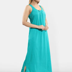 Be You Sleeveless Cotton Maxi Nightdress
