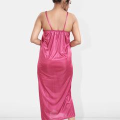 Be You Maxi Satin Wrap Nightdress With Robe