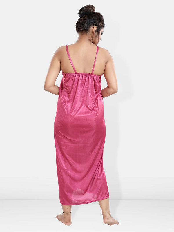 Be You Maxi Satin Wrap Nightdress With Robe