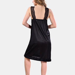 Be You V-Neck Lace Up Details Satin Maxi Nightdress With Robe