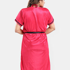 Be You Satin Wrap Nightdress With Robe
