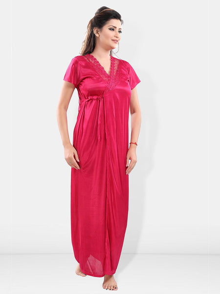 Be You Satin Maxi Nightdress With Robe
