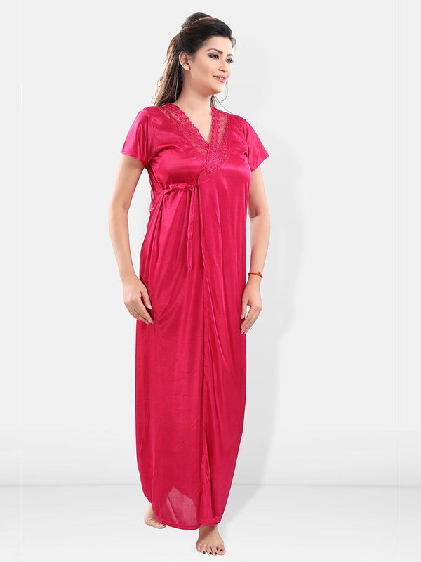 Be You Satin Maxi Nightdress With Robe