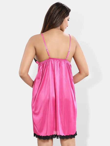 Be You Sleeveless Net Nightdress With Robe