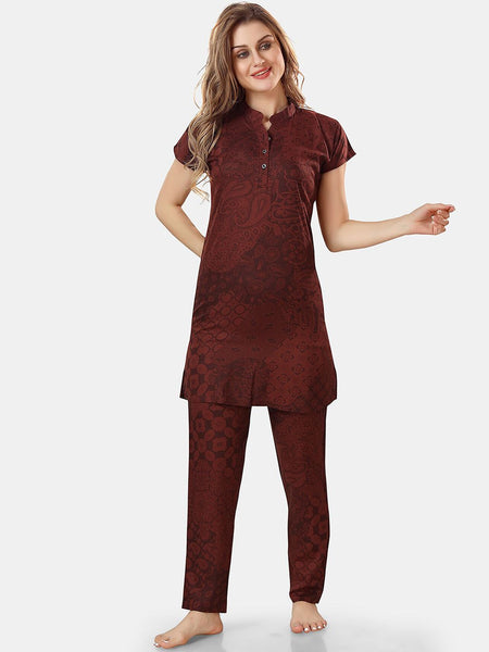 Be You Ethnic Motifs Printed Night Suit