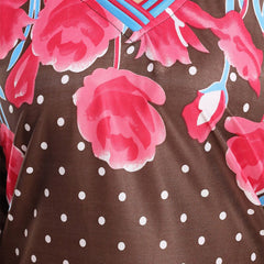 Be You Floral Printed Satin Maxi Nightdress