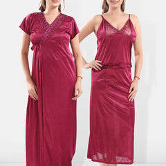 Be You Satin Maxi Nightdress With Robe