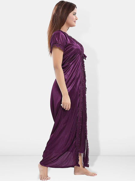 Be You Satin Maxi Nightdress with Robe