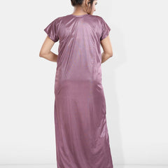 Be You Maxi Satin Wrap Nightdress With Robe