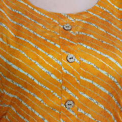 Be You Leheriya Printed Round Neck Kurta
