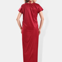 Be You Satin Night Suit With Robe