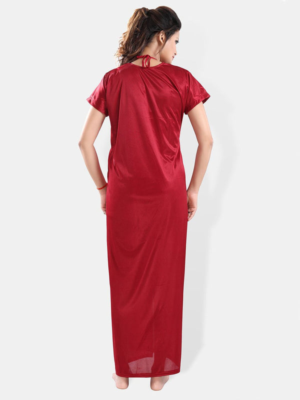 Be You Satin Night Suit With Robe