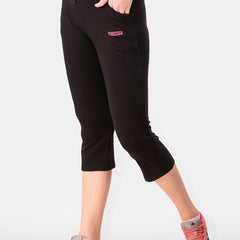 Be You Women Solid Three Fourth-Length Gym Tights