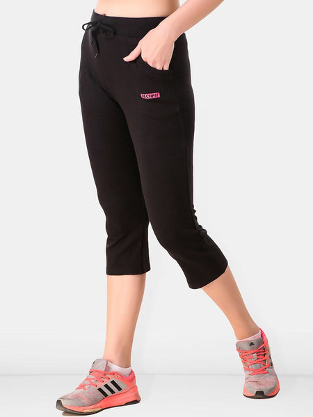 Be You Women Solid Three Fourth-Length Gym Tights