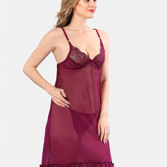 Be You Self Design Net Shoulder Straps Baby Doll