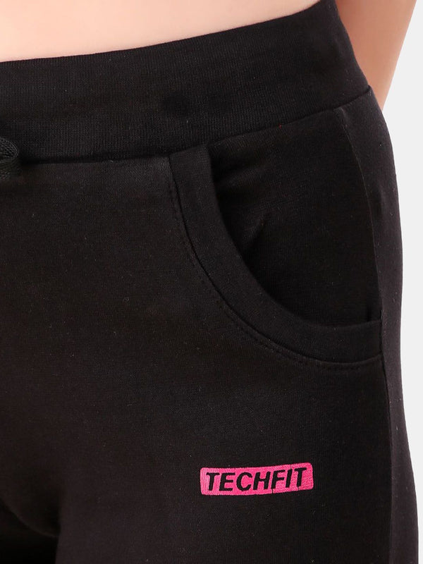 Be You Women Solid Three Fourth-Length Gym Tights