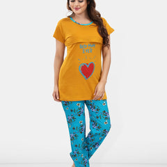 Be You Floral Printed Maternity Night Suit