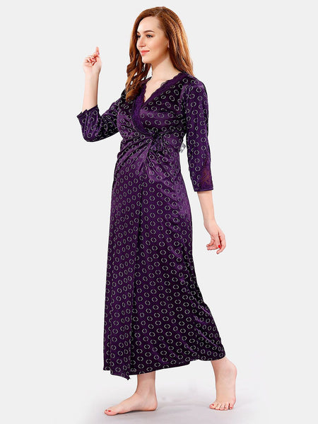 Be You Satin Maxi Nightdress With Robe