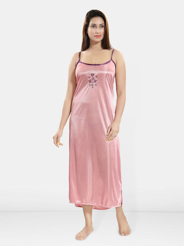 Be You 2 pieces Satin Maxi Nighty Set