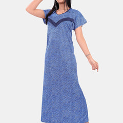 Be You Printed Satin Maternity Maxi Nightdress