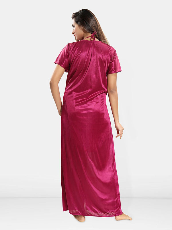 Be You Halter Neck Nightdress With Robe